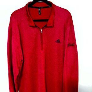 Adidas Primegreen Men’s Maroon  1/4 Zip Golf Pullover Size XL
